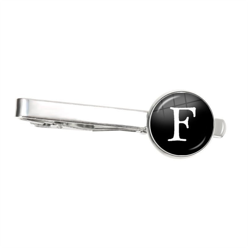 Letter Tie Clip Decoration With French Shirt - E. M. E. LLC0