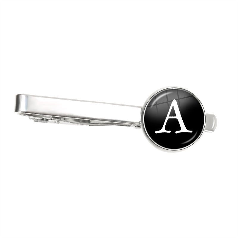 Letter Tie Clip Decoration With French Shirt - E. M. E. LLC0