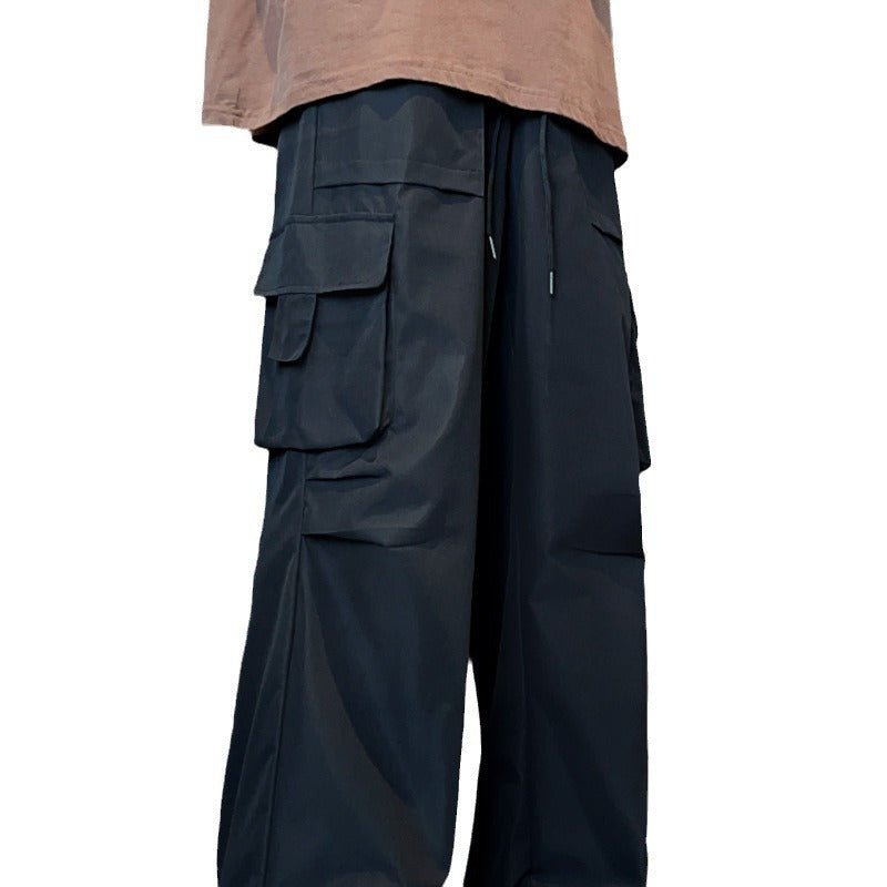 Loose Hong Kong Style Ins Straight Casual Pants - E. M. E. LLC0