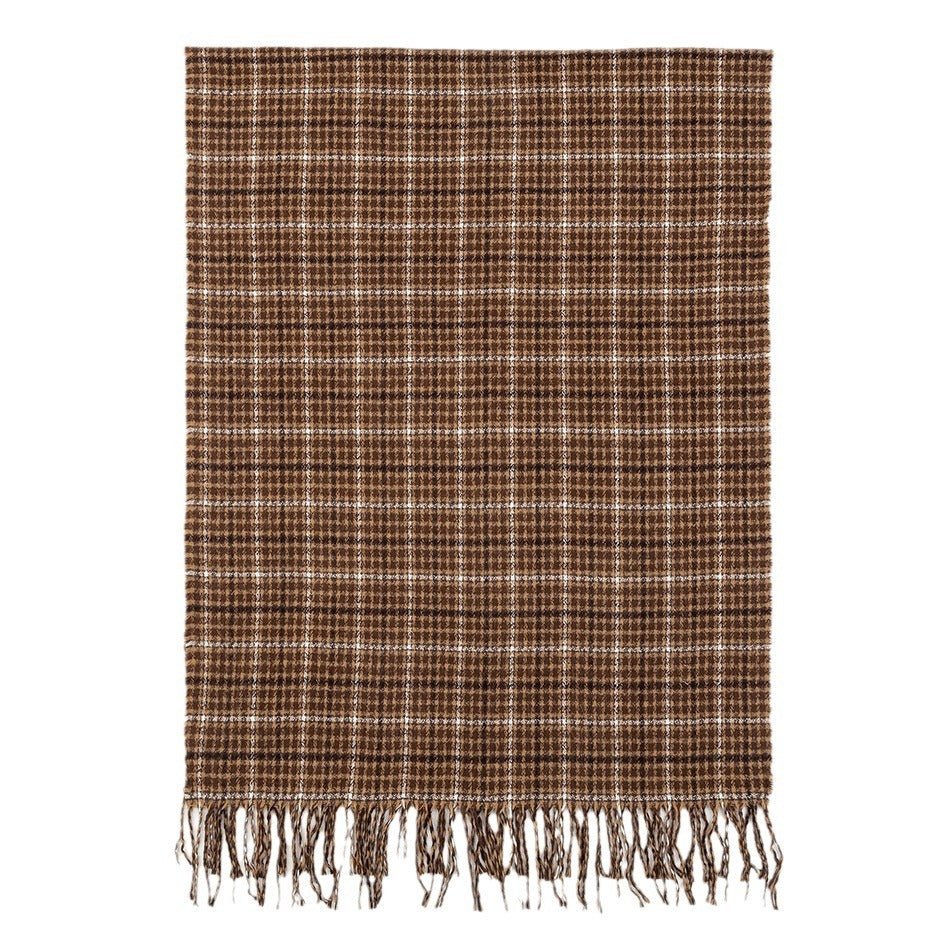 Men's And Women's Cashmere Plaid Tassel Scarf - E. M. E. LLC0