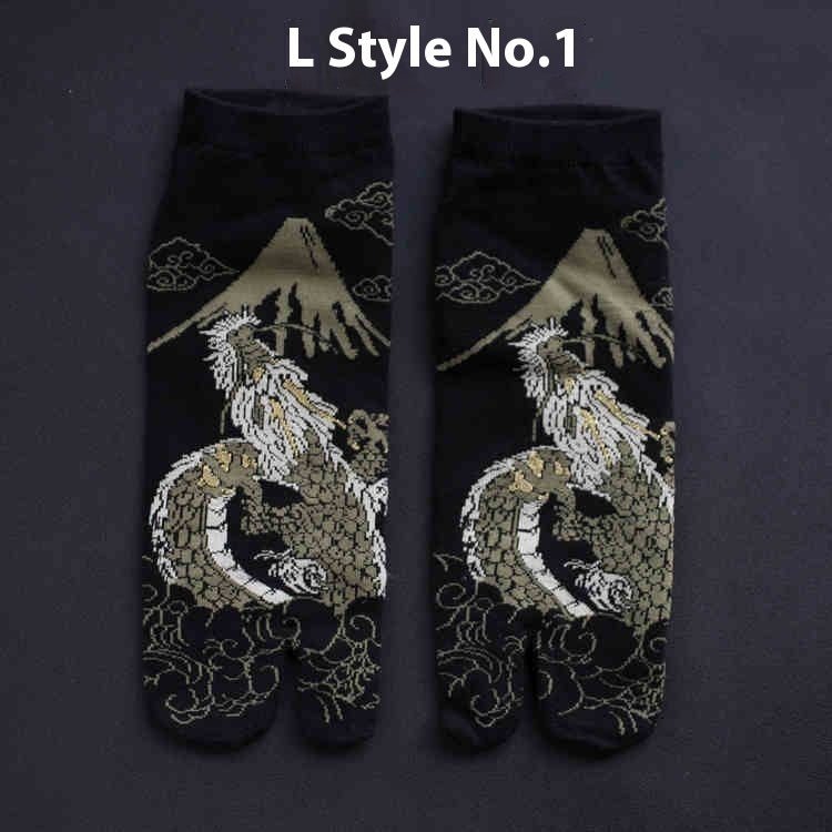 Men's And Women's Cotton Two - finger Socks - E. M. E. LLC0