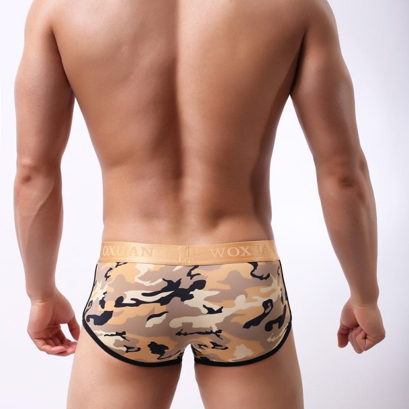 Men's Classic Camouflage Series Silky High Elastic Fashion Boxer Briefs - E. M. E. LLC0