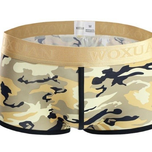 Men's Classic Camouflage Series Silky High Elastic Fashion Boxer Briefs - E. M. E. LLC0