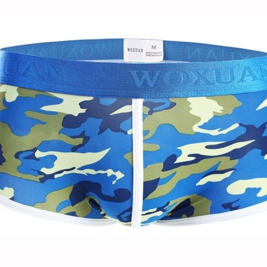 Men's Classic Camouflage Series Silky High Elastic Fashion Boxer Briefs - E. M. E. LLC0