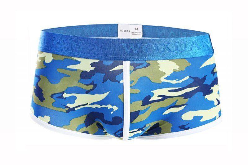 Men's Classic Camouflage Series Silky High Elastic Fashion Boxer Briefs - E. M. E. LLC0