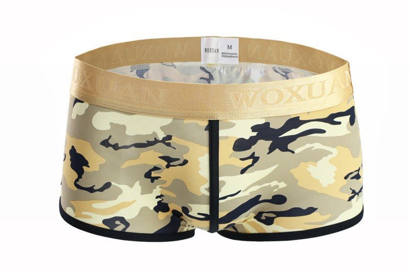 Men's Classic Camouflage Series Silky High Elastic Fashion Boxer Briefs - E. M. E. LLC0