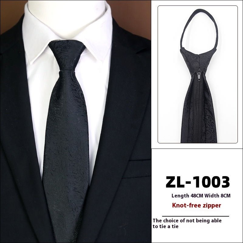 Men's Formal Wear Business Zipper Tie - free - E. M. E. LLC0