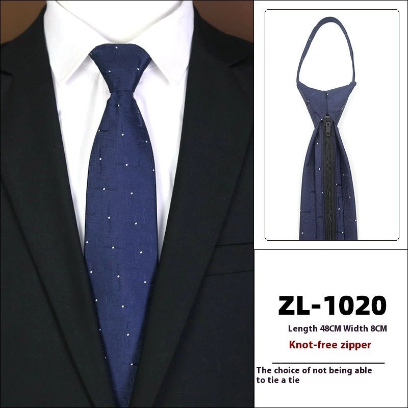 Men's Formal Wear Business Zipper Tie - free - E. M. E. LLC0