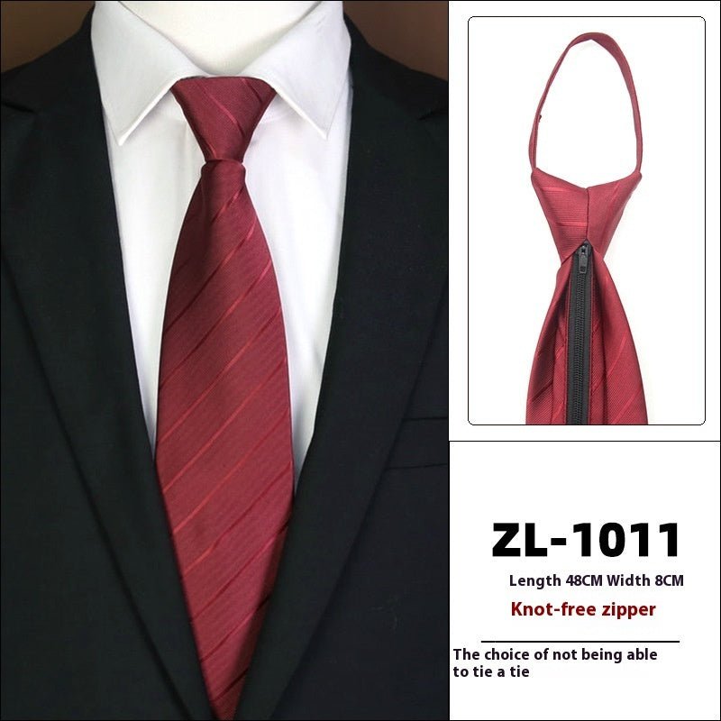 Men's Formal Wear Business Zipper Tie - free - E. M. E. LLC0