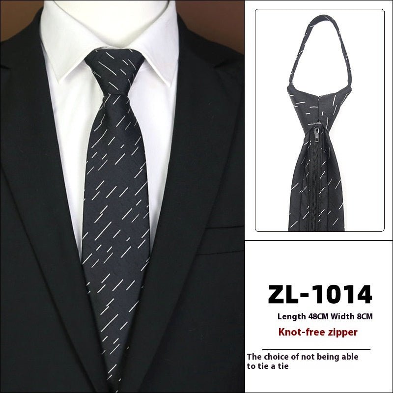 Men's Formal Wear Business Zipper Tie - free - E. M. E. LLC0