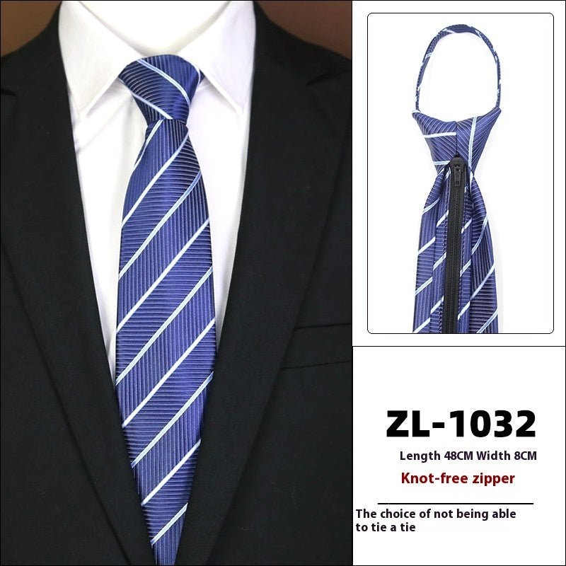 Men's Formal Wear Business Zipper Tie - free - E. M. E. LLC0
