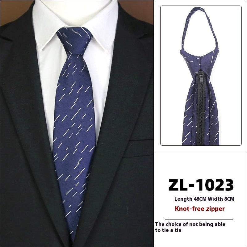 Men's Formal Wear Business Zipper Tie - free - E. M. E. LLC0