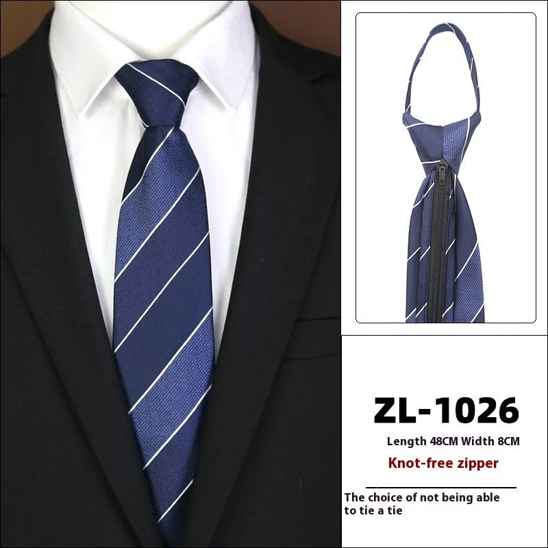 Men's Formal Wear Business Zipper Tie - free - E. M. E. LLC0