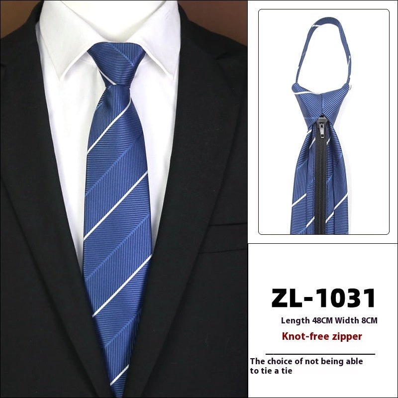 Men's Formal Wear Business Zipper Tie - free - E. M. E. LLC0