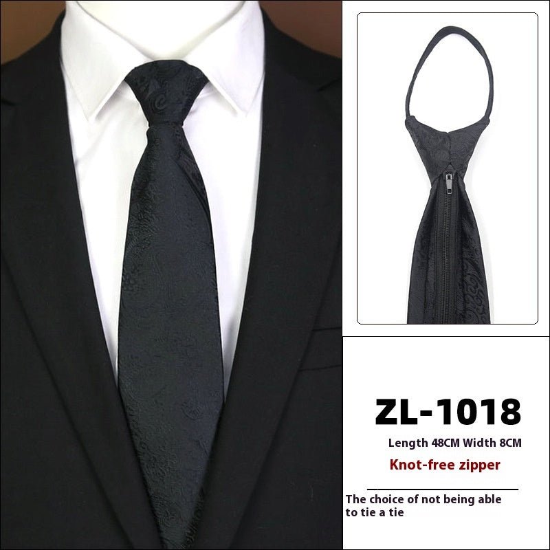 Men's Formal Wear Business Zipper Tie - free - E. M. E. LLC0