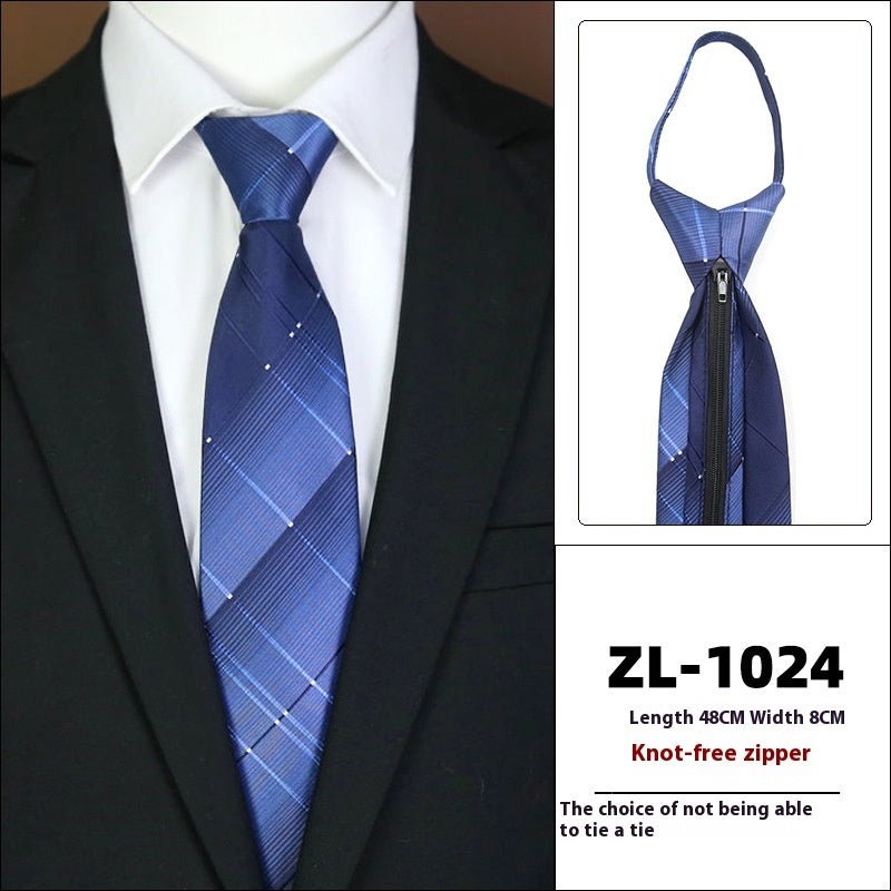 Men's Formal Wear Business Zipper Tie - free - E. M. E. LLC0