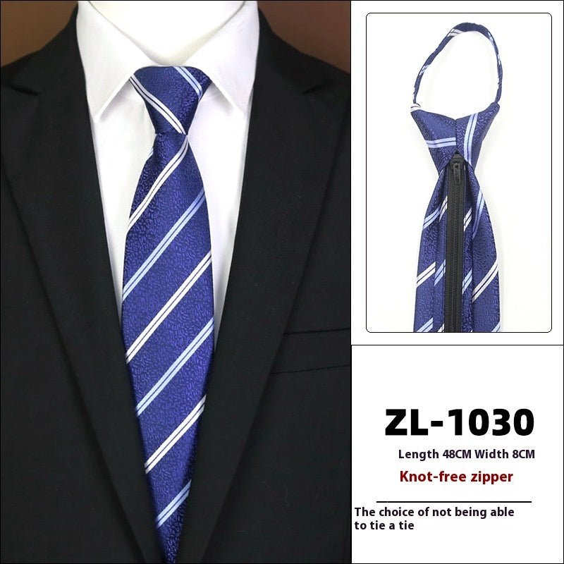 Men's Formal Wear Business Zipper Tie - free - E. M. E. LLC0