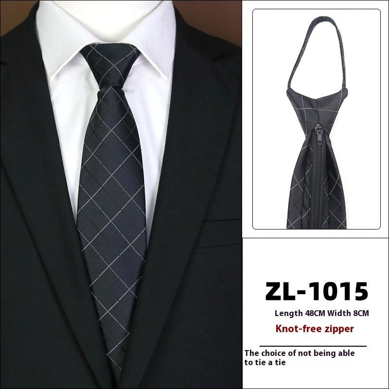 Men's Formal Wear Business Zipper Tie - free - E. M. E. LLC0