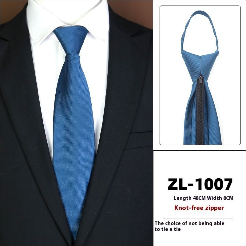 Men's Formal Wear Business Zipper Tie - free - E. M. E. LLC0