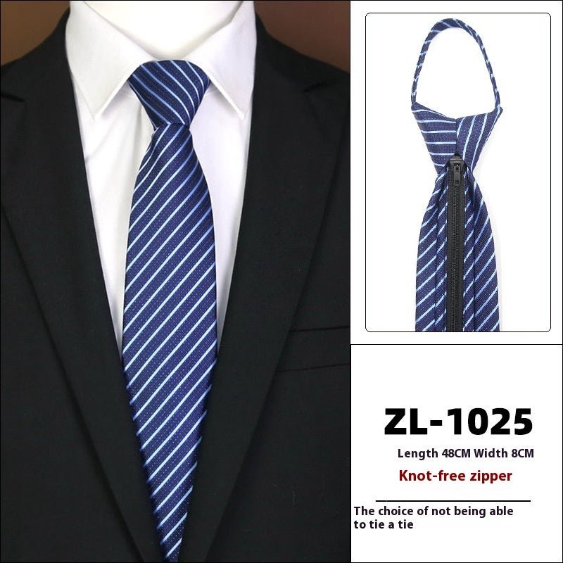 Men's Formal Wear Business Zipper Tie - free - E. M. E. LLC0