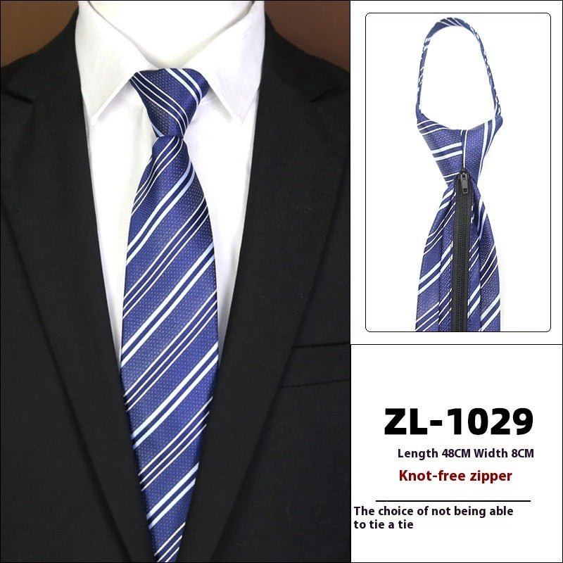 Men's Formal Wear Business Zipper Tie - free - E. M. E. LLC0