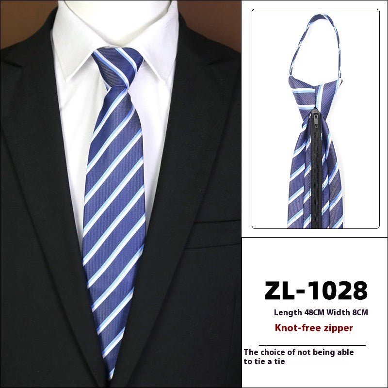 Men's Formal Wear Business Zipper Tie - free - E. M. E. LLC0