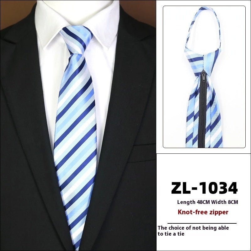 Men's Formal Wear Business Zipper Tie - free - E. M. E. LLC0