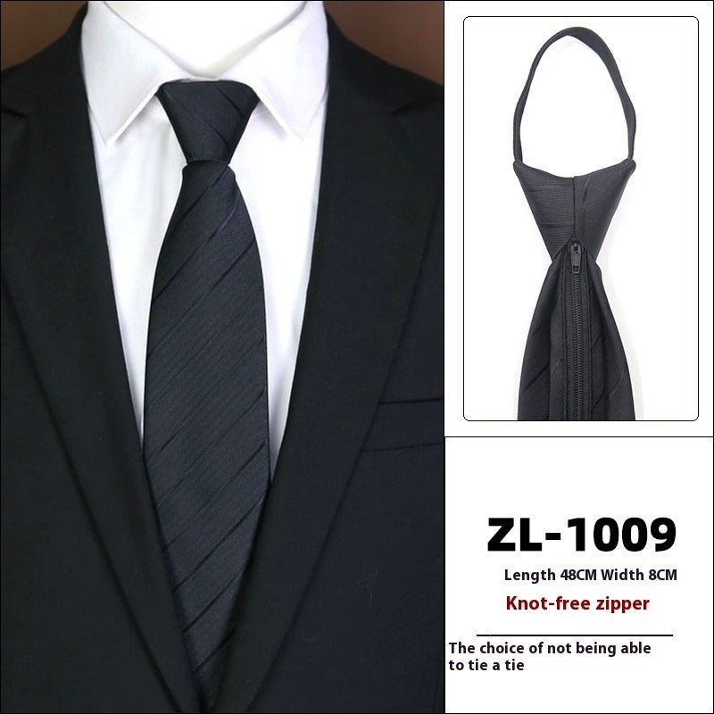 Men's Formal Wear Business Zipper Tie - free - E. M. E. LLC0