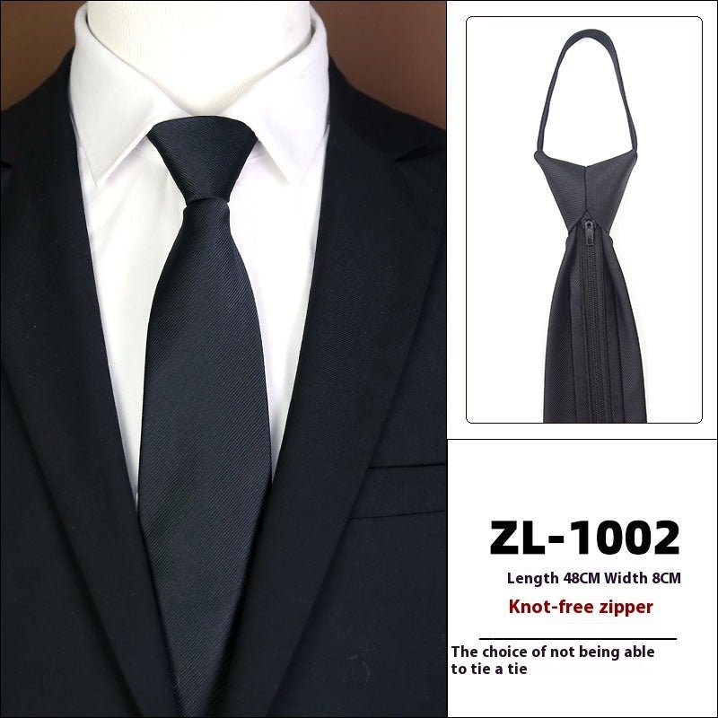 Men's Formal Wear Business Zipper Tie - free - E. M. E. LLC0