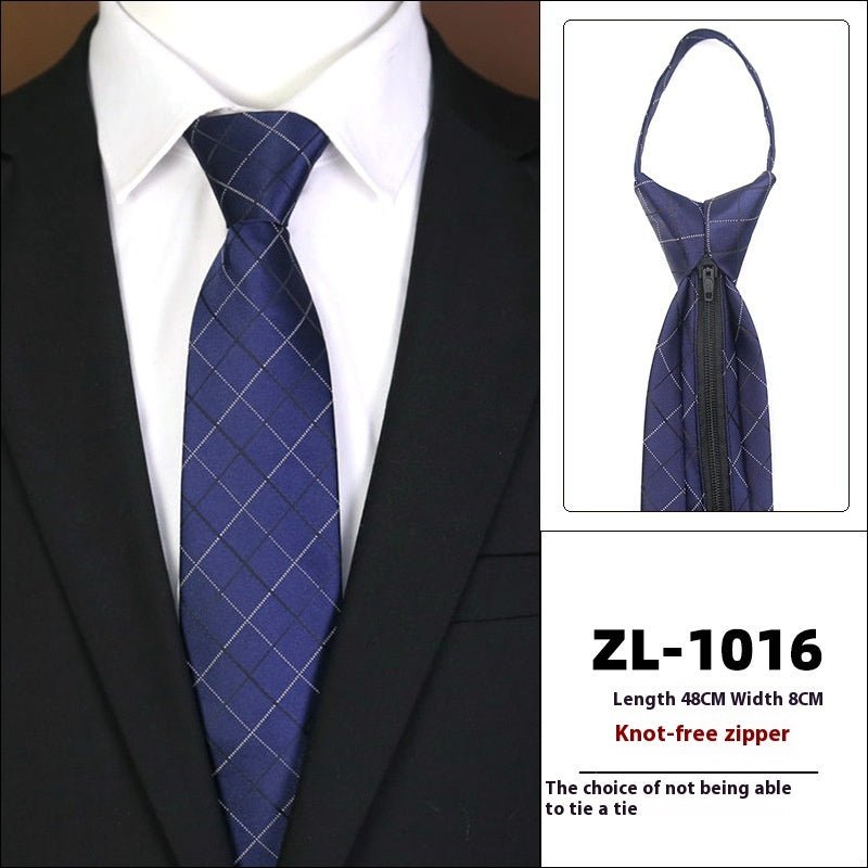 Men's Formal Wear Business Zipper Tie - free - E. M. E. LLC0