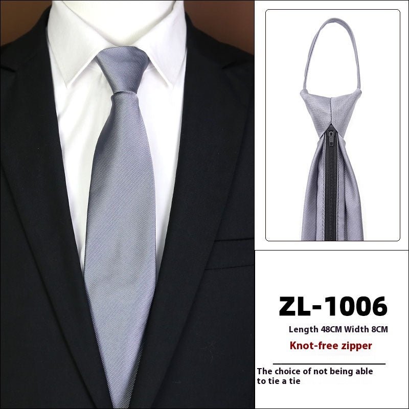 Men's Formal Wear Business Zipper Tie - free - E. M. E. LLC0