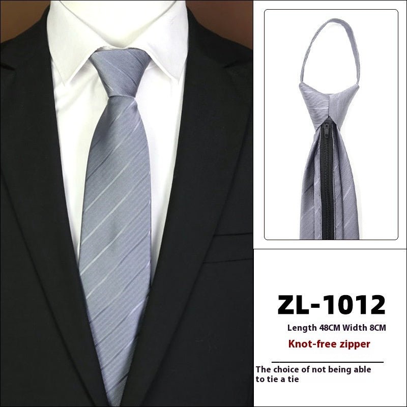 Men's Formal Wear Business Zipper Tie - free - E. M. E. LLC0