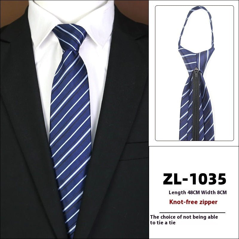 Men's Formal Wear Business Zipper Tie - free - E. M. E. LLC0