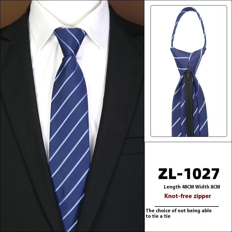 Men's Formal Wear Business Zipper Tie - free - E. M. E. LLC0