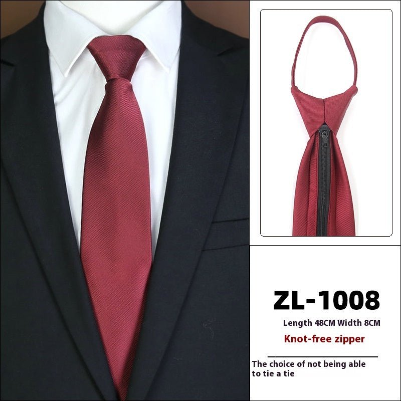 Men's Formal Wear Business Zipper Tie - free - E. M. E. LLC0