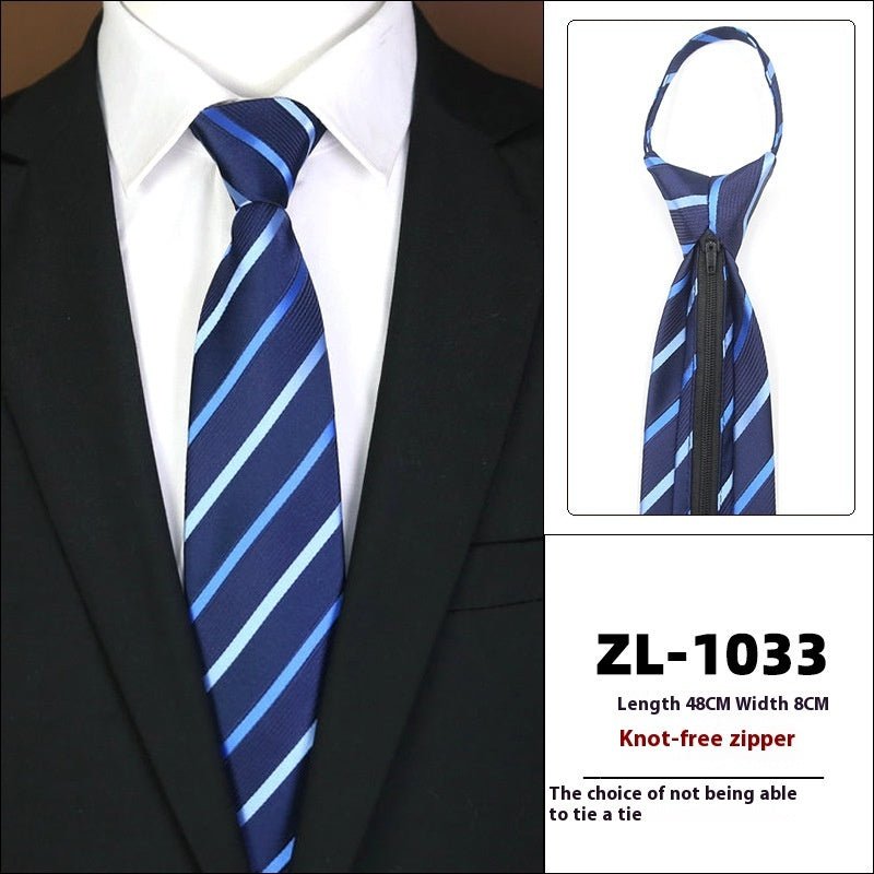 Men's Formal Wear Business Zipper Tie - free - E. M. E. LLC0