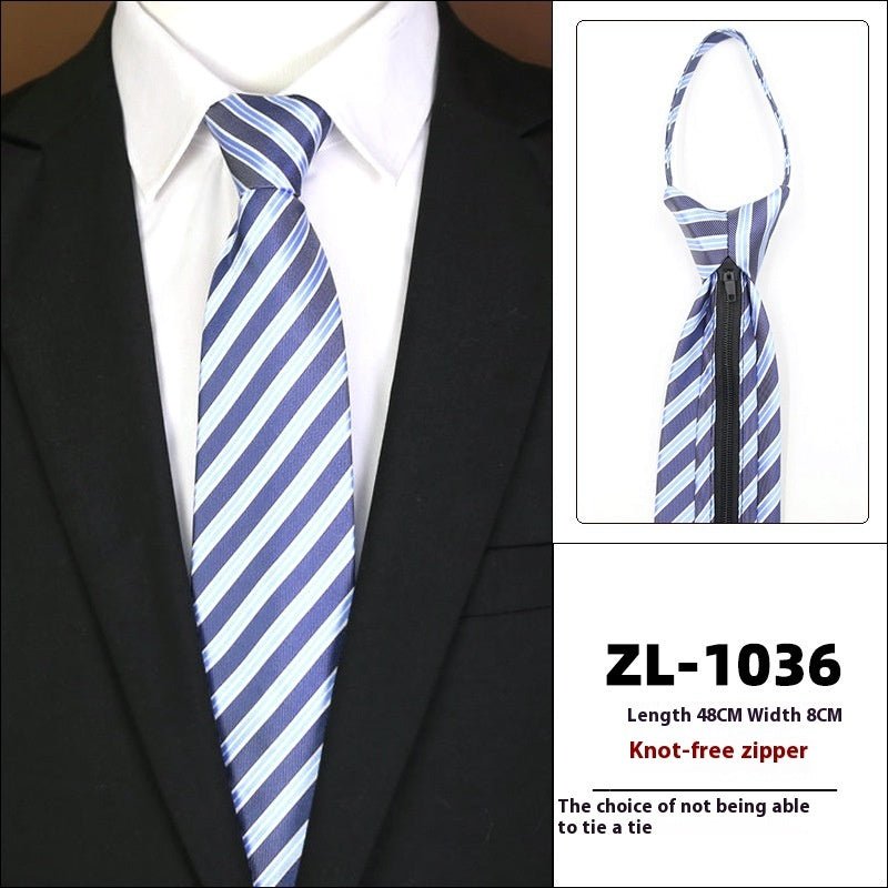Men's Formal Wear Business Zipper Tie - free - E. M. E. LLC0