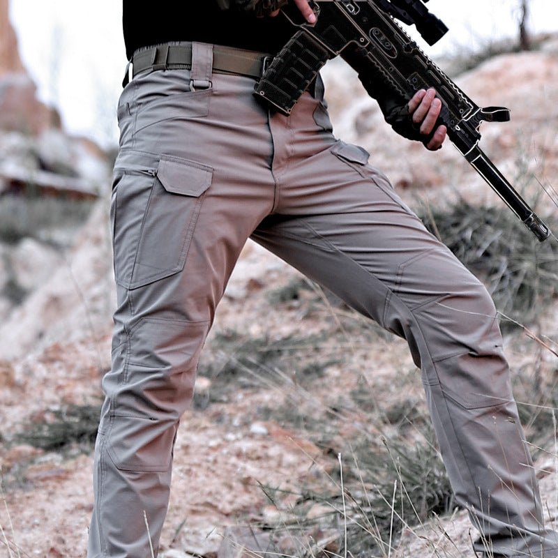 Men's Loose Quick - drying Stretch Camouflage Cargo Pants - E. M. E. LLC0