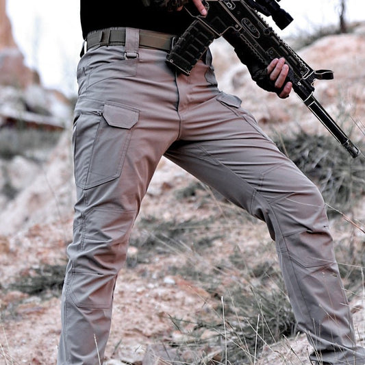 Men's Loose Quick - drying Stretch Camouflage Cargo Pants - E. M. E. LLC0