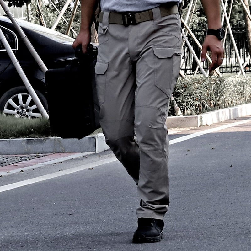 Men's Loose Quick - drying Stretch Camouflage Cargo Pants - E. M. E. LLC0