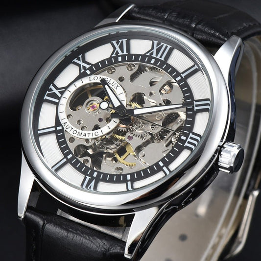 Men's Mechanical Watch Roman Scale Waterproof Fashion Business - E. M. E. LLC0