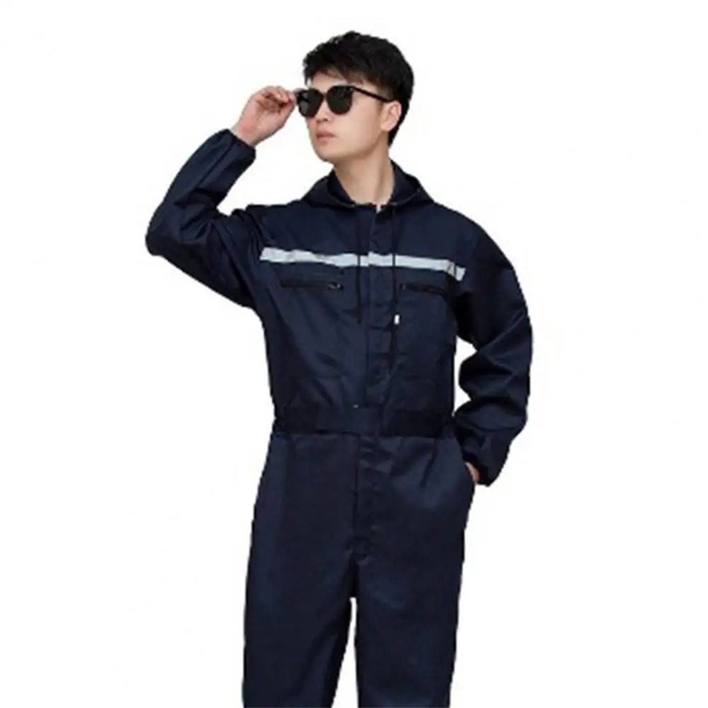 Men's One - piece Hooded Work Suit - E. M. E. LLC0