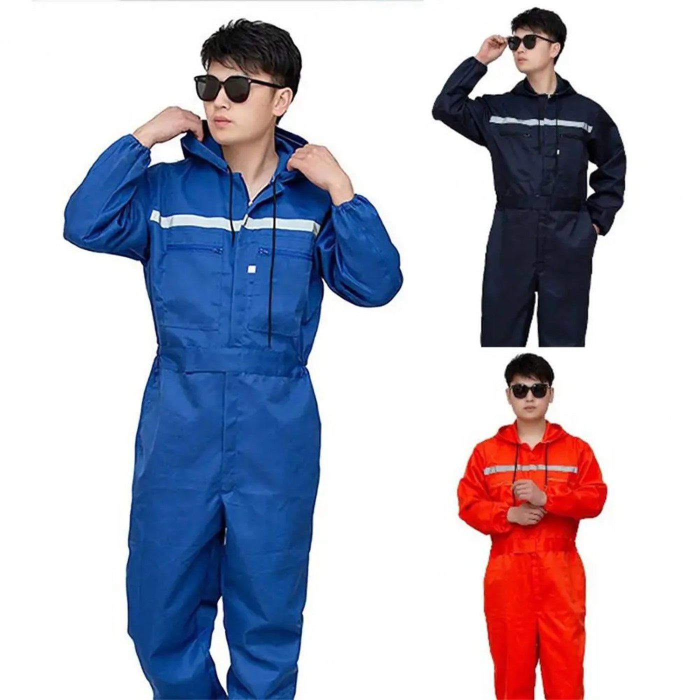 Men's One - piece Hooded Work Suit - E. M. E. LLC0