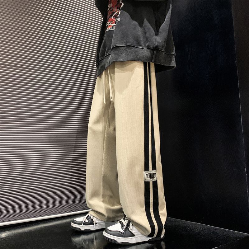 Men's Pants Autumn New Straight Loose Wide Leg Leisure Sports Pants - E. M. E. LLC0