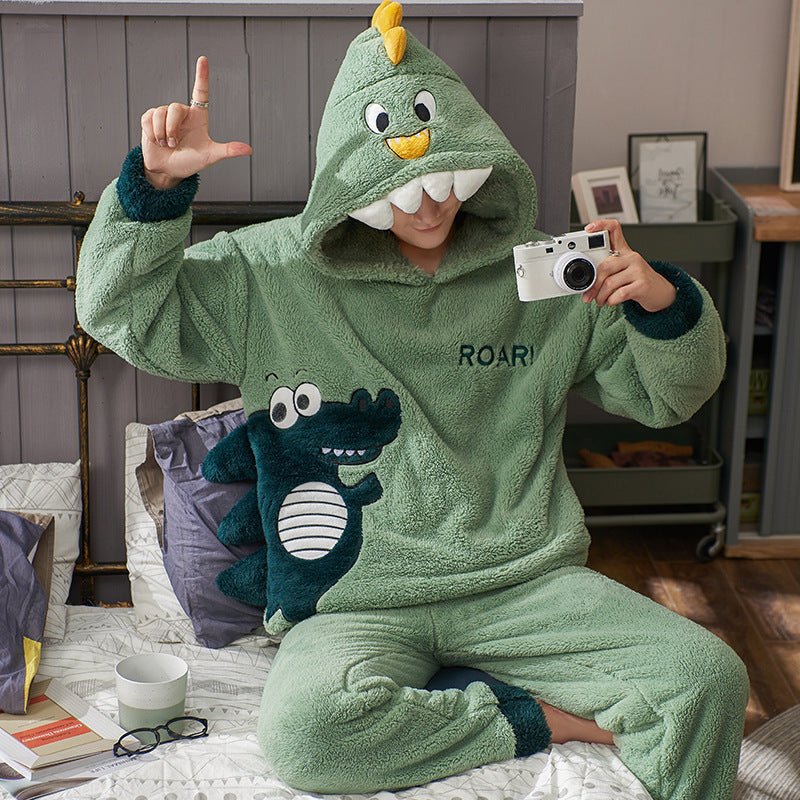 Men's Plush Thickened Housewear Pajamas - E. M. E. LLC0