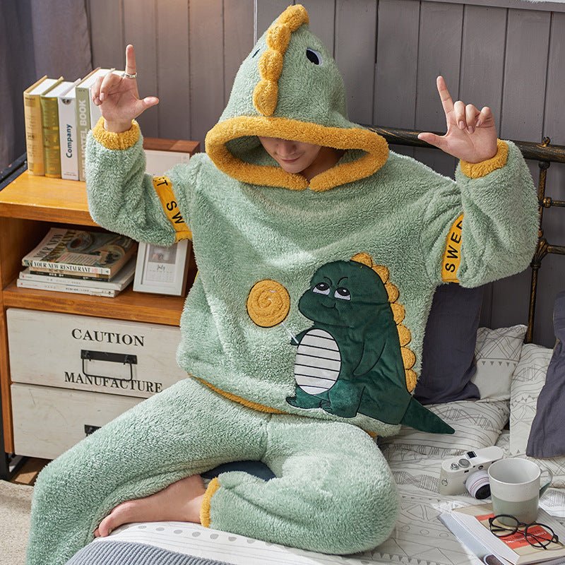 Men's Plush Thickened Housewear Pajamas - E. M. E. LLC0