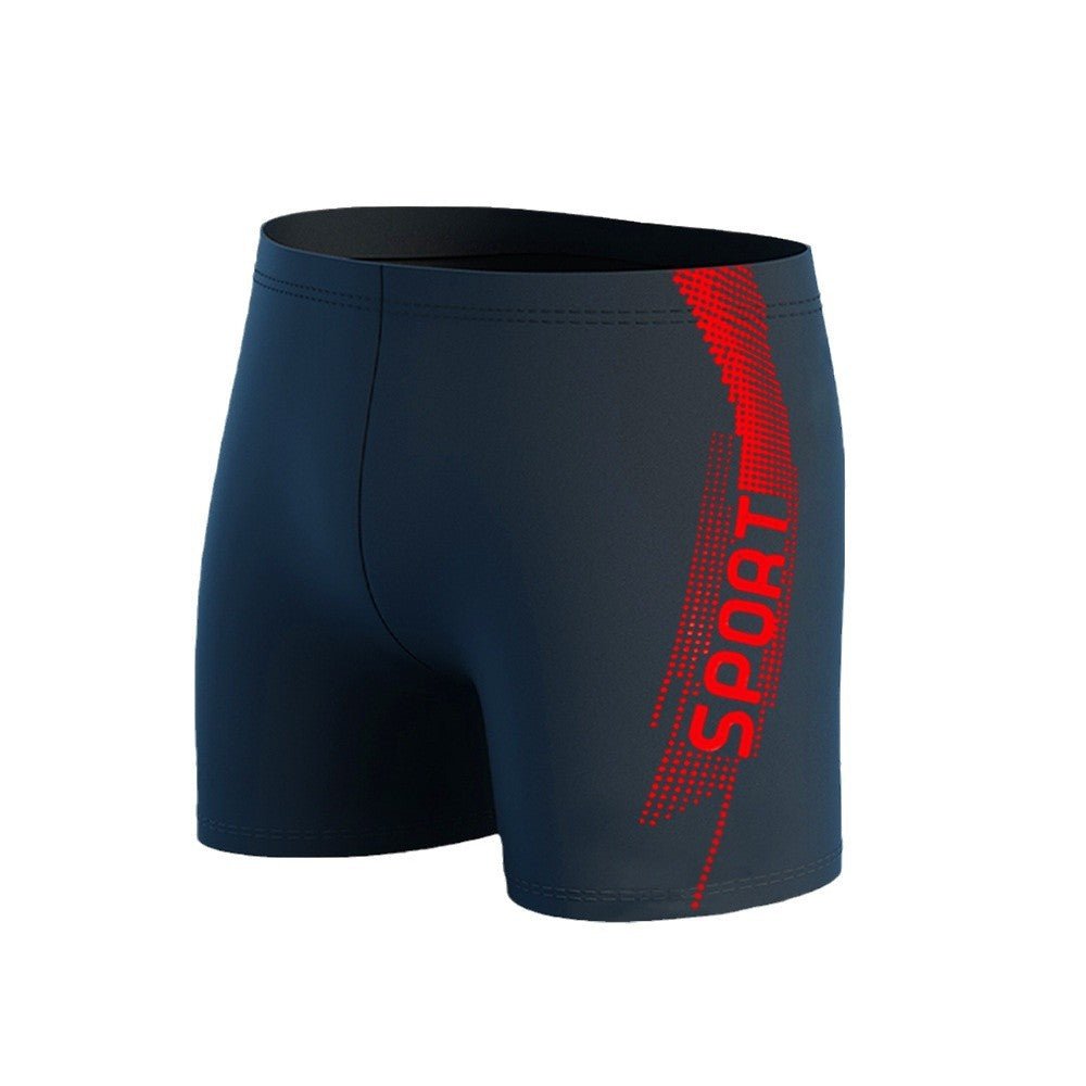 Men's Quick - drying Professional Sports Fitness High Waist Swimming Trunks - E. M. E. LLC0