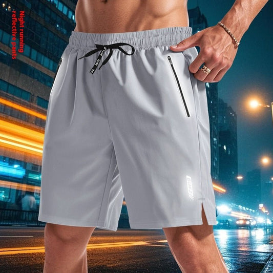 Men's Shorts Micro Elastic Loose Luminous Quick - dry Casual Shorts - E. M. E. LLC0