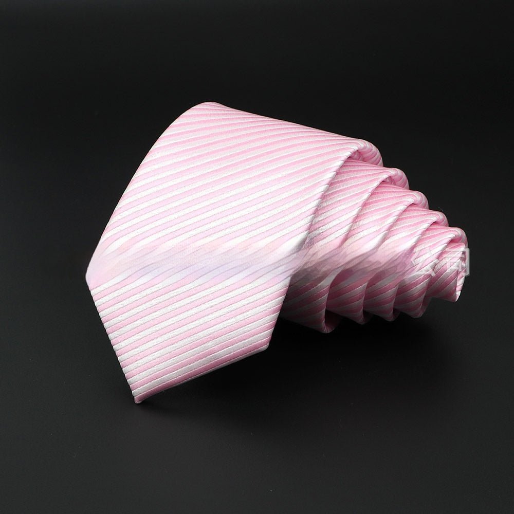 Men's Striped British Gentleman Polyester Fiber Tie - E. M. E. LLC0