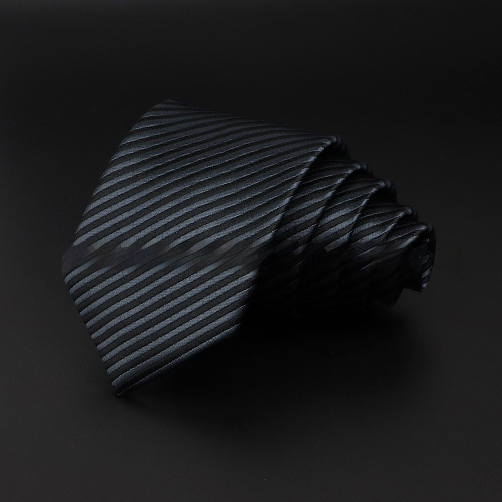 Men's Striped British Gentleman Polyester Fiber Tie - E. M. E. LLC0